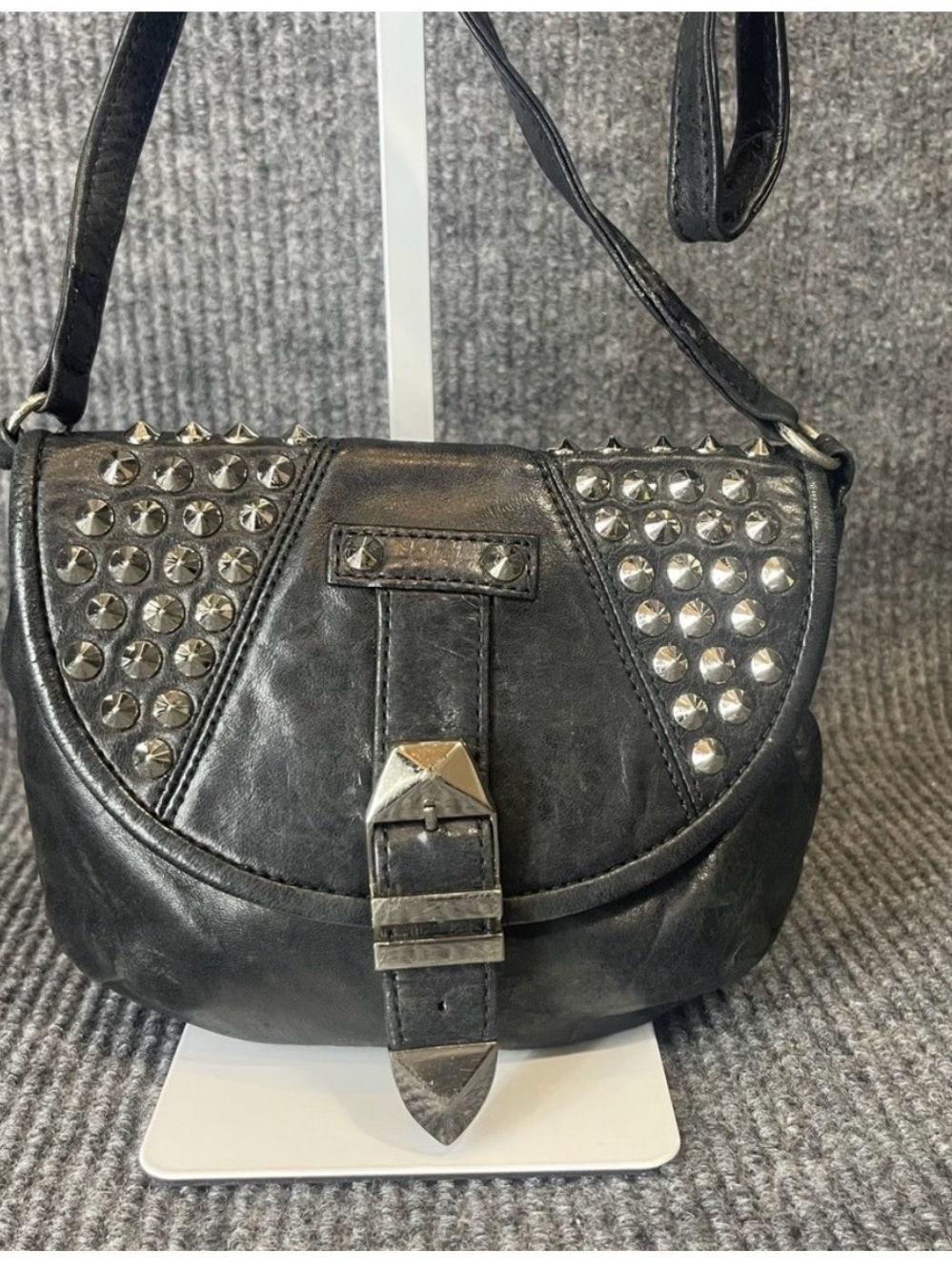 Rebecca Minkoff Black Studded Leather Crossbody Bag